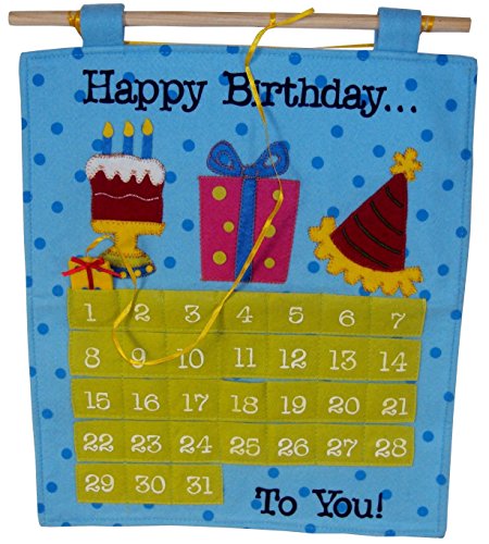 0013286845593 - BIRTHDAY COUNTDOWN CALENDAR, FUN BIRTHDAY CELEBRATION IDEA FOR THE BEST HAPPY BIRTHDAY , BIRTHDAY DECORATIONS - THE FINISHING TOUCH BY AMERICAN GREETINGS