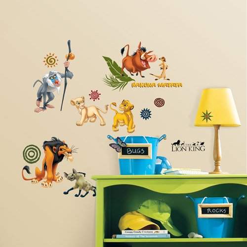 1330010663551 - ROOMMATES THE LION KING PEEL & STICK WALL DECALS