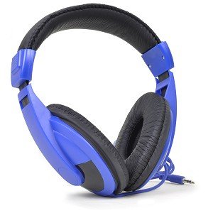 0133588222172 - VIBE SOUND VS-750-DJ NOISE REDUCTION STEREO HEADPHONES (BLUE)
