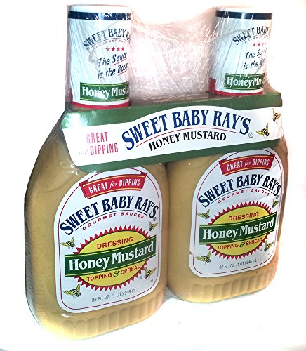 0013409516171 - SWEET BABY RAY'S HONEY MUSTARD GOURMET SAUCE DRESSING & TOPPING SPREAD - TWO 32 OZ. BOTTLES