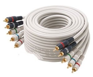 0013555005444 - COMPONENT A/V CABLE 5-RCA 3 FOOT IVORY