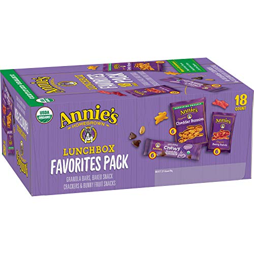 0013562117253 - ANNIE’S GRANOLA BARS, BAKED SNACK CRACKERS, FRUIT SNACKS VARIETY PACK, 18 CT