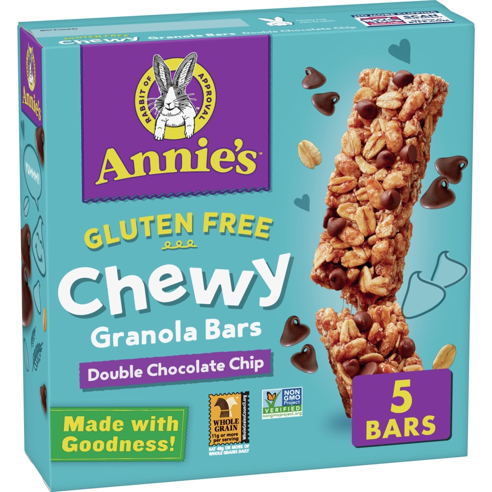 0001356246050 - ANNIES™ GLUTEN FREE WHOLE GRAIN CHEWY GRANOLA BARS - DOUBLE CHOCOLATE CHIP