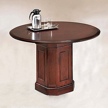 0013583026947 - OXMOOR MERLOT CHERRY 42 ROUND CONFERENCE TABLE