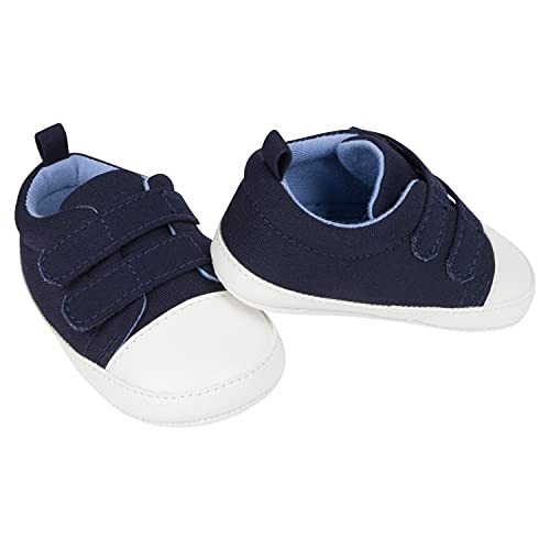 0013618231544 - GERBER BABY SNEAKERS CRIB SHOES NEWBORN NEUTRAL BOY GIRL 0-9 MONTH, NAVY, 6 9 MONTHS UNISEX INFANT
