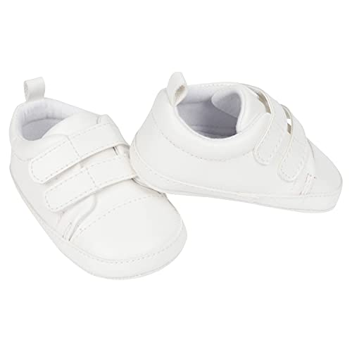 0013618231643 - GERBER BABY SNEAKERS CRIB SHOES NEWBORN NEUTRAL BOY GIRL 0-9 MONTH, WHITE, 0 3 MONTHS UNISEX INFANT