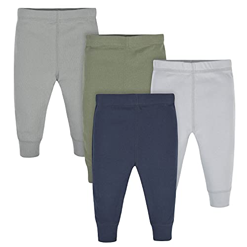 0013618252327 - GERBER BABY BOYS 4-PACK PANTS, NAVY/ARMY GREEN, 18 MONTHS