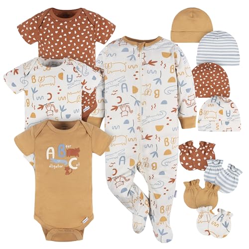 0013618485350 - GERBER BABY BOYS AND GIRLS 12 PIECE LAYETTE GIFT SET, ABC, 3-6 MONTHS