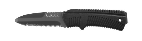 0013658410282 - GERBER 22-41028 SERRATED RIVER KNIFE WITH FORM FITTED SHEATH