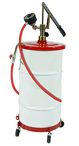 0013692000265 - NATIONAL SPENCER 1208 GEAR LUBE PUMP W/ METER, HOSE, DOLLY & COVER FOR 16 GALLON DRUM