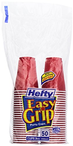 0013700110955 - HEFTY EASY GRIP PARTY CUPS, 9 OZ. - 50 CT
