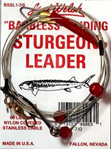0013722899548 - JED WELSH FISHING STURGEON LEADER BARBLESS SLIDING ONE HOOK, 36739