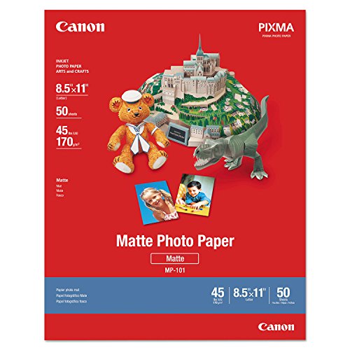 0013803017014 - CANON MATTE PHOTO INKJET PAPER, 8.5 MIL., 8.5X11, 50 SHEETS