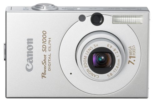 0013803078015 - CANON POWERSHOT SD1000 7.1MP DIGITAL ELPH CAMERA WITH 3X OPTICAL ZOOM (SILVER) (OLD MODEL)