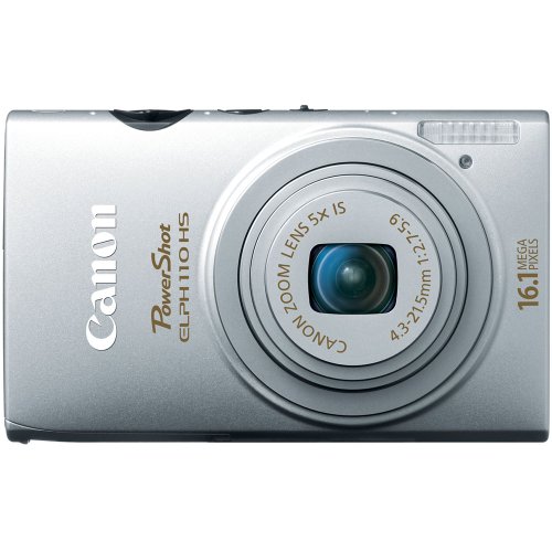 0013803145632 - CANON POWERSHOT ELPH 110 HS 16.1 MP CMOS DIGITAL CAMERA WITH 5X OPTICAL IMAGE STABILIZED ZOOM 24MM WIDE-ANGLE LENS AND 1080P FULL HD VIDEO RECORDING (SILVER)
