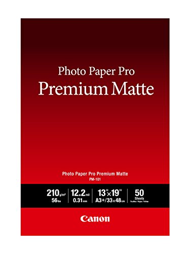 0013803245073 - CANONINK PHOTO PAPER, PRO PREMIUM, MATTE 13X19 (50 SHEETS) (8657B010)