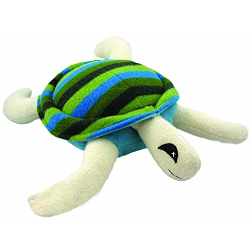 0013964047400 - CATE AND LEVI HANDMADE TURTLE STUFFED ANIMAL (PREMIUM RECLAIMED WOOL), COLORS WILL VARY
