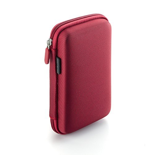 0013964075885 - DRIVE LOGIC DL-64-RED PORTABLE EVA HARD DRIVE CARRYING CASE POUCH, RED