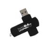 0013964776638 - UNIREX 64GB USB 3.0 TWIST FLASH DRIVE-BLACK
