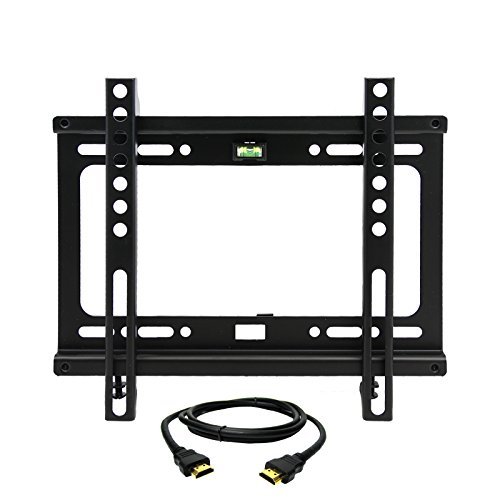 0013964946758 - MEGAMOUNTS FIXED WALL MOUNT WITH BBUBBLE LEVEL FOR 17-42 IN. DISPLAYS WITH HDMI CABLE
