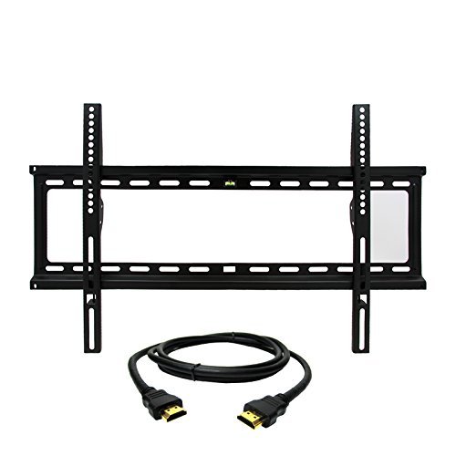 0013964946765 - MEGAMOUNTS FIXED WALL MOUNT WITH BUBBLE LEVEL FOR 32-70 IN. DISPLAYS WITH HDMI CABLE