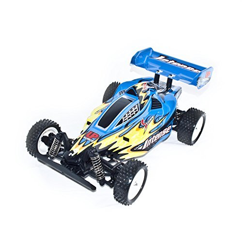 0013964952803 - ALEKO 06080 4 WHEEL DRIVE ELECTRIC POWER RC OFF ROAD BUGGY, BLUE 1/10 SCALE, HIGH QUALITY, SUPER POWER, DIGITAL STOP FUNCTION ACCELERATOR