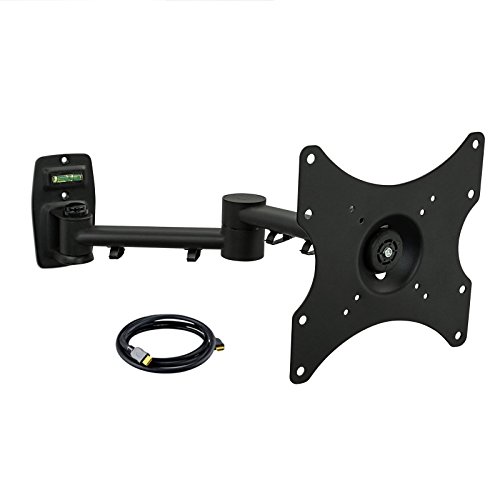 0013964974553 - 17-42 FULL MOTION SINGLE STUD WALL MOUNT WITH BUBBLE LEVEL AND HDMI CABLE