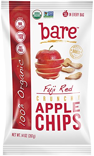 0013971002096 - BARE ORGANIC FUJI APPLE CHIPS, GLUTEN-FREE + BAKED, 14-OUNCE BAG (PACK OF 2)