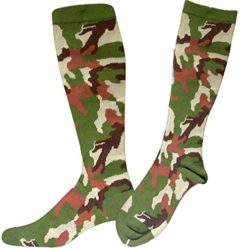 0013977581144 - FOOTMATTERS COMPRESSION SOCKS THERAPEUTIC GRADUATED COMPRESSION KNEE HIGH CAMOUFLAGE COLOR 15-20 MM HG MEDIUM W 6-9 M 5-8