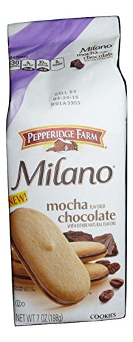0014100046578 - PEPPERIDGE FARM MILANO MOCHA FLAVORED CHOCOLATE COOKIES 7 OZ
