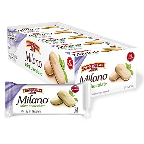 0014100049319 - PEPPERIDGE FARM MILANO COOKIES, MINT, 2COUNT, PACK OF 10, 0.95 OUNCE (PACK OF 10)