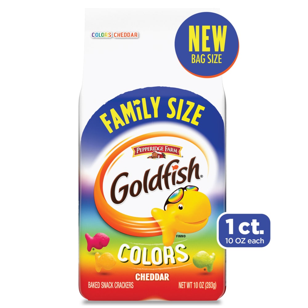 0001410005296 - PEPPERIDGE FARM® GOLDFISH® COLORS CHEDDAR FAMILY SIZE BAKED SNACK CRACKERS
