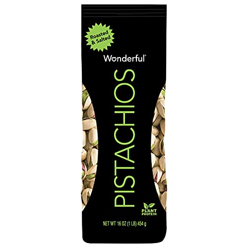 0014113910026 - WONDERFUL PISTACHIOS, 16-OUNCE BAG, ROASTED AND SALTED.