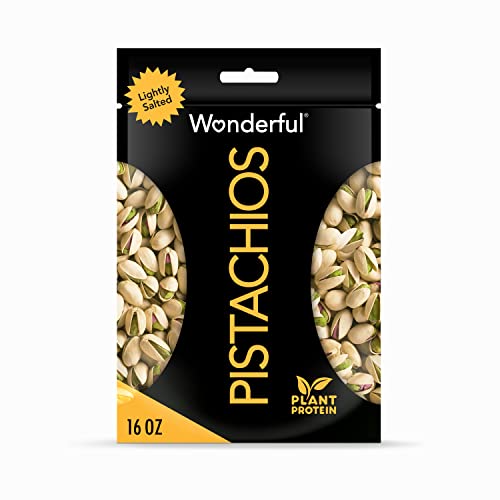 0014113912570 - WONDERFUL PISTACHIOS, ROASTED & LIGHTLY SALTED, 16 OZ RESEALABLE BAG