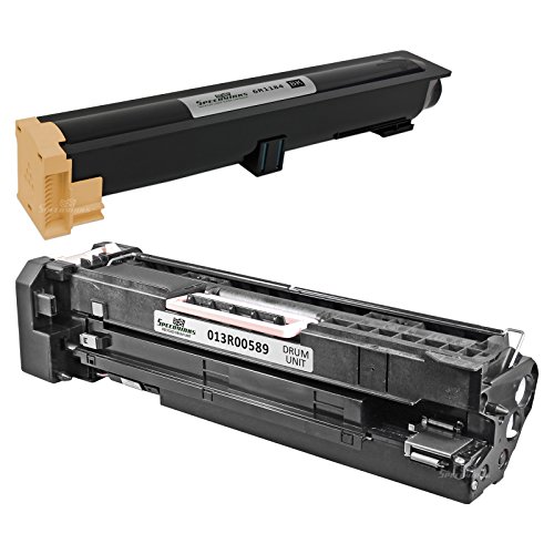 0014181079700 - SPEEDY INKS - XEROX COMPATIBLE 006R01184 6R1184 TONER + 013R00589 13R589 DRUM COMBO SET 1 TONER 1 DRUM FOR USE IN WORKCENTRE M118, M118I, 133, M123, M128, 123, 128, 133, COPYCENTRE 133, C123