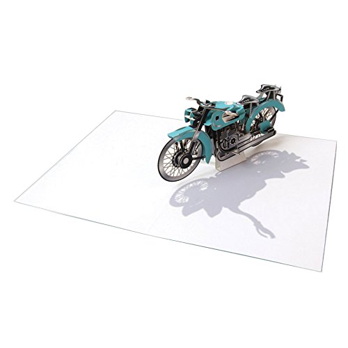 0014181520486 - PURE ALCHEMY ALL OCCASION POP UP GREETING CARD ENJOY THE RIDE (MOTORCYCLE), SINGLE