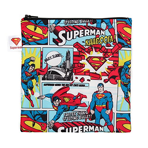 0014292630739 - BUMKINS DC COMICS SNACK BAG, SUPERMAN, LARGE