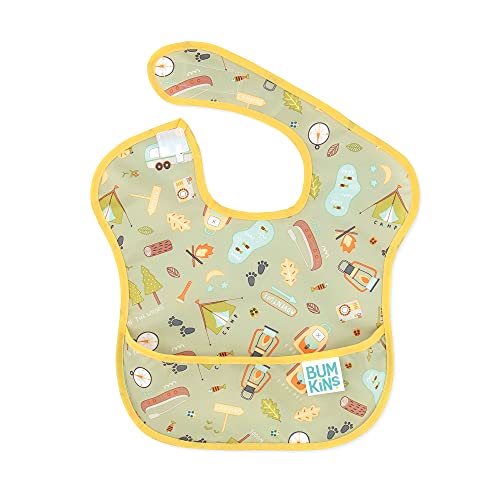 0014292650348 - BUMKINS SUPERBIB, BABY BIB, WATERPROOF, WASHABLE, STAIN AND ODOR RESISTANT, 6-24 MONTHS - FLORAL
