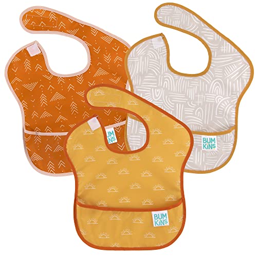 0014292652342 - BUMKINS SUPERBIB, BABY BIB, WATERPROOF, WASHABLE FABRIC, FITS BABIES AND TODDLERS 6-24 MONTHS (3-PACK) - DESERT BOHO