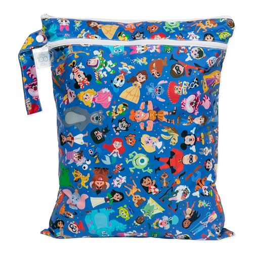 0014292655534 - BUMKINS DISNEY WATERPROOF WET DRY BAG FOR BABY, TRAVEL, SWIM SUIT, CLOTH DIAPERS, PUMP PARTS, POOL, GYM CLOTHES, TOILETRY, STRAP TO STROLLER, DAYCARE, ZIP REUSABLE POUCH, 100 MAGICAL CELEBRATION