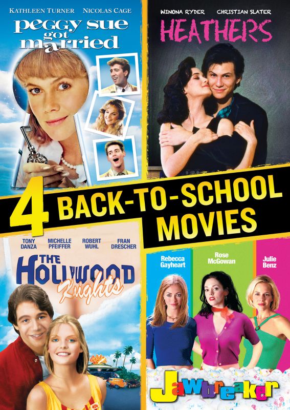 0014381864526 - 4 BACK-TO-SCHOOL MOVIES: JAWBREAKER / THE HOLLYWOOD KNIGHTS / PEGGY SUE GOT MARRIED / HEATHERS (WIDESCREEN)