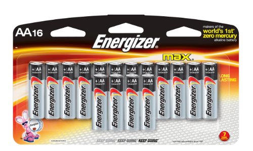 0014444750940 - ENERGIZER MAX AA BATTERIES, 16-COUNT