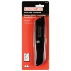 0014445377733 - METAL RETRACTABLE UTILITY KNIFE WITH 3 BLADES