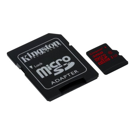 0014445561248 - KINGSTON - FLASH MEMORY CARD (MICROSDHC TO SD ADAPTER INCLUDED) - 32 GB - UHS CLASS 3 - MICROSDHC UHS-I