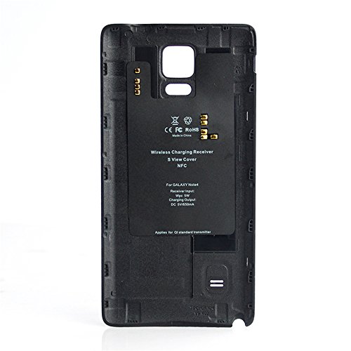 0014567227008 - OHPA WIRELESS CHARGER RECEIVER BATTERY BACK COVER CASE FOR SAMSUNG GALAXY NOTE 4 SM-N910 (BLACK)