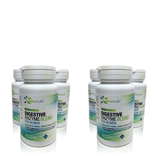 0014567914229 - DIGESTIVE ENZYME FOR WOMEN - NON GMO FORMULA FOR GAS, BLOATING, INDIGESTION & AN INCREASE IN ENERGY. HELPS DIGEST FAT, CARBOHYDRATES, PROTEINS & CREATE RADIANT SKIN! (6 BOTTLES)