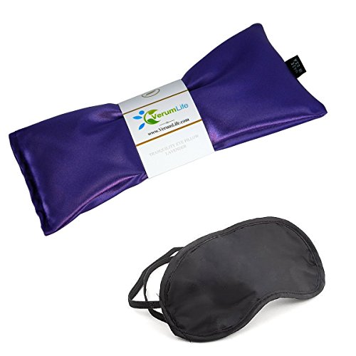 0014567914250 - EYE MASK FOR PUFFY EYES, DARK CIRCLES, SLEEPING AND STRESS RELIEF - HOT COLD THERAPY EYE PILLOW ALSO USED FOR HEADACHES, MIGRAINES & SINUS PAIN. (1 EYE PILLOW, CALM PURPLE)