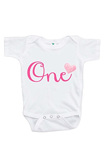 0014567916469 - CUSTOM PARTY SHOP BABY GIRLS' NOVELTY FIRST BIRTHDAY ONE ONEPIECE OUTFIT 12-18 MONTHS PINK