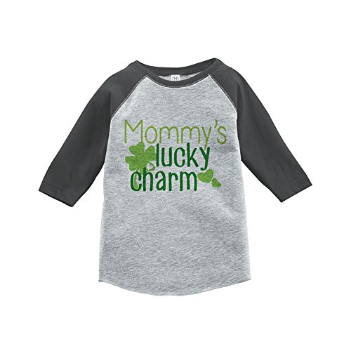 0014567926444 - CUSTOM PARTY SHOP BOY'S ST. PATRICK'S DAY VINTAGE BASEBALL TEE 5T GREY AND GREEN