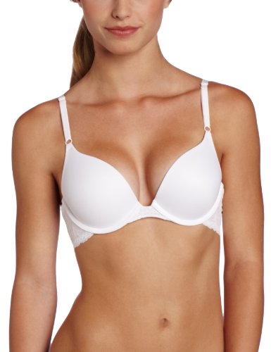0014671912210 - MAIDENFORM WOMEN'S ONE FAB FIT EMBELLISHED PUSH UP BRA, WHITE,34D